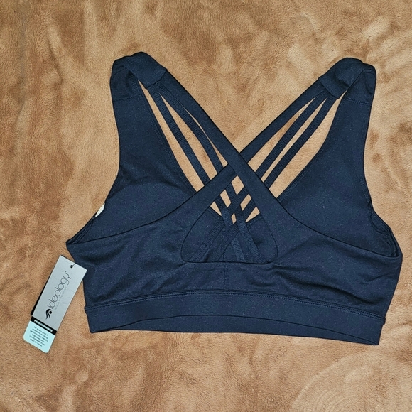 Ideology Womens Low Impact Sports Bra, Blue, Medium - Picture 3 of 3